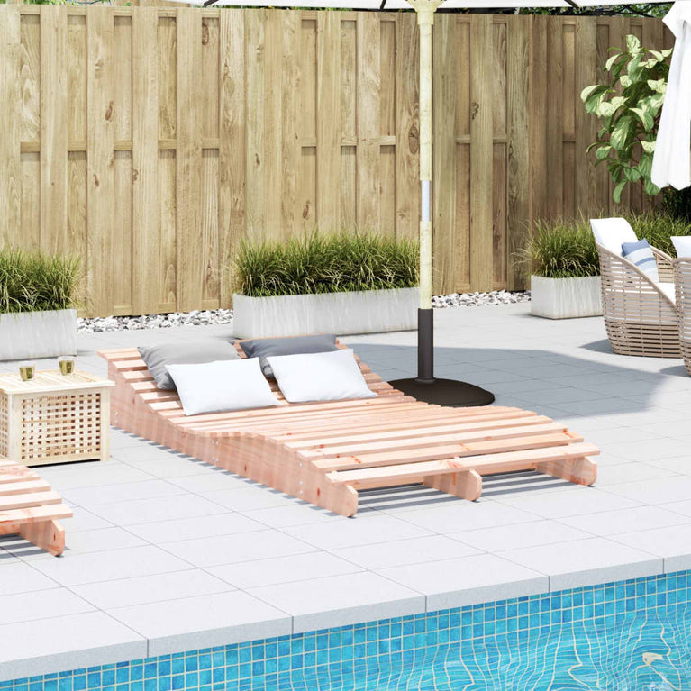 Ligbed 205x110x31,5 cm massief douglashout