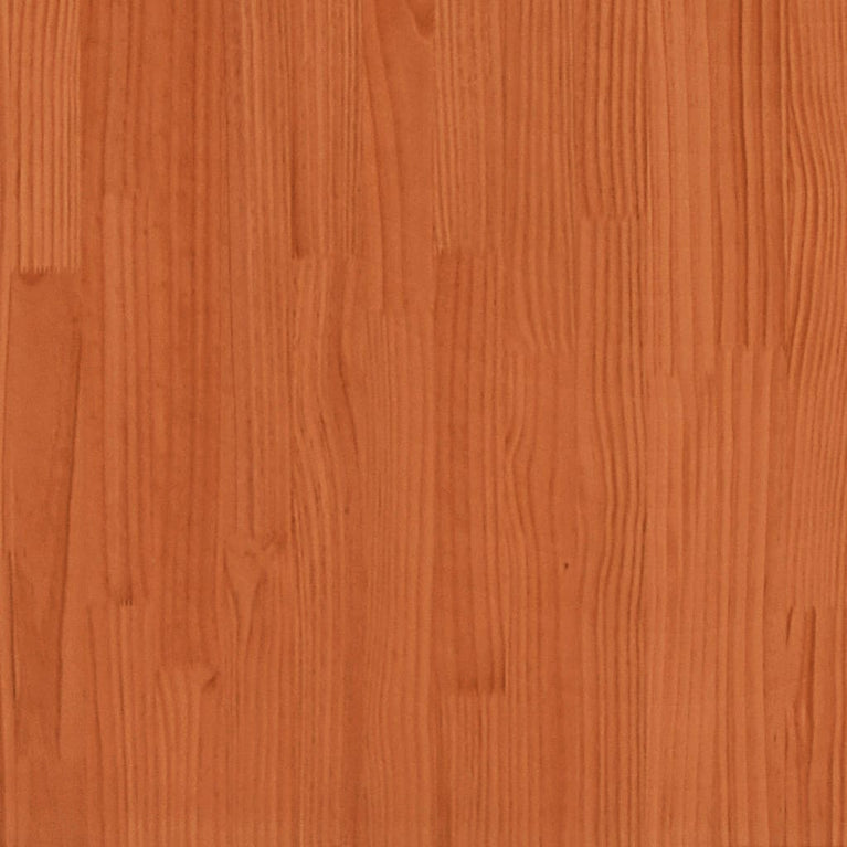 Ligbed 205x60x31,5 cm massief grenenhout wasbruin