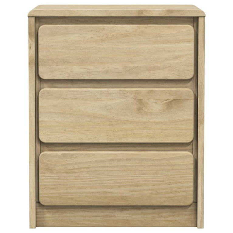 Nachtkastje SAUDA 44x35x56 cm massief grenenhout eikenkleur