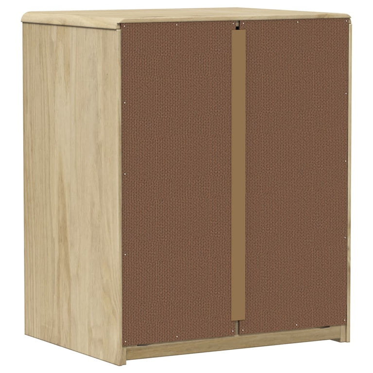 Nachtkastje SAUDA 44x35x56 cm massief grenenhout eikenkleur