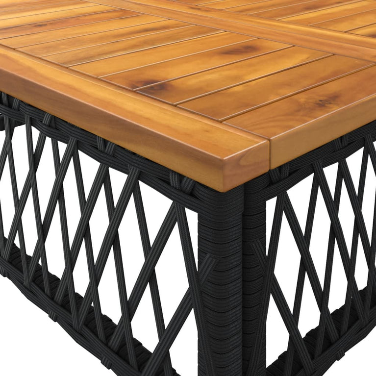 2-delige Loungeset met kussens poly rattan grijs