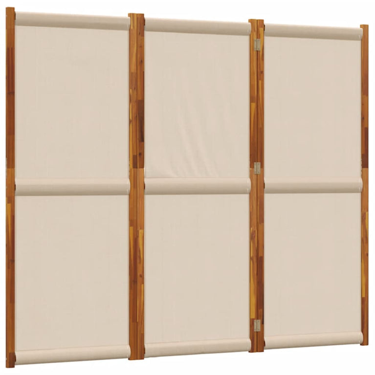 Kamerscherm met 3 panelen 210x180 cm taupe