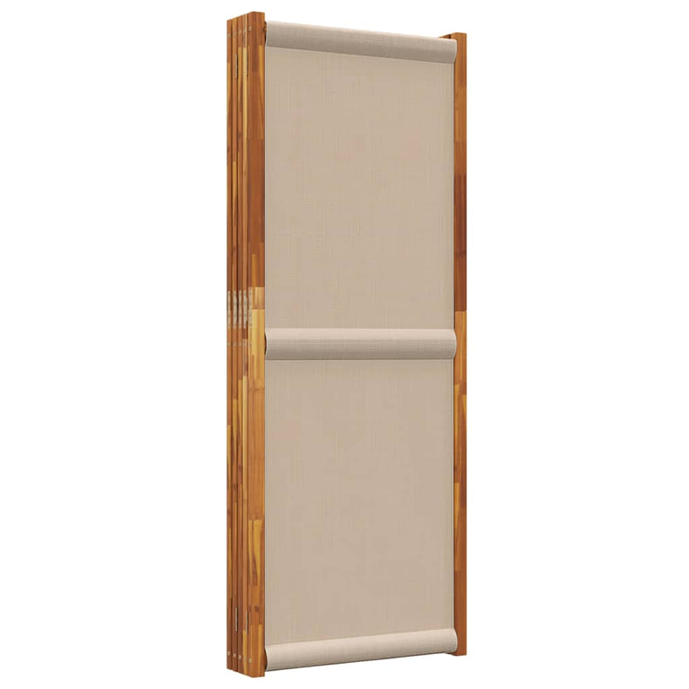 Kamerscherm met 5 panelen 350x180 cm taupe