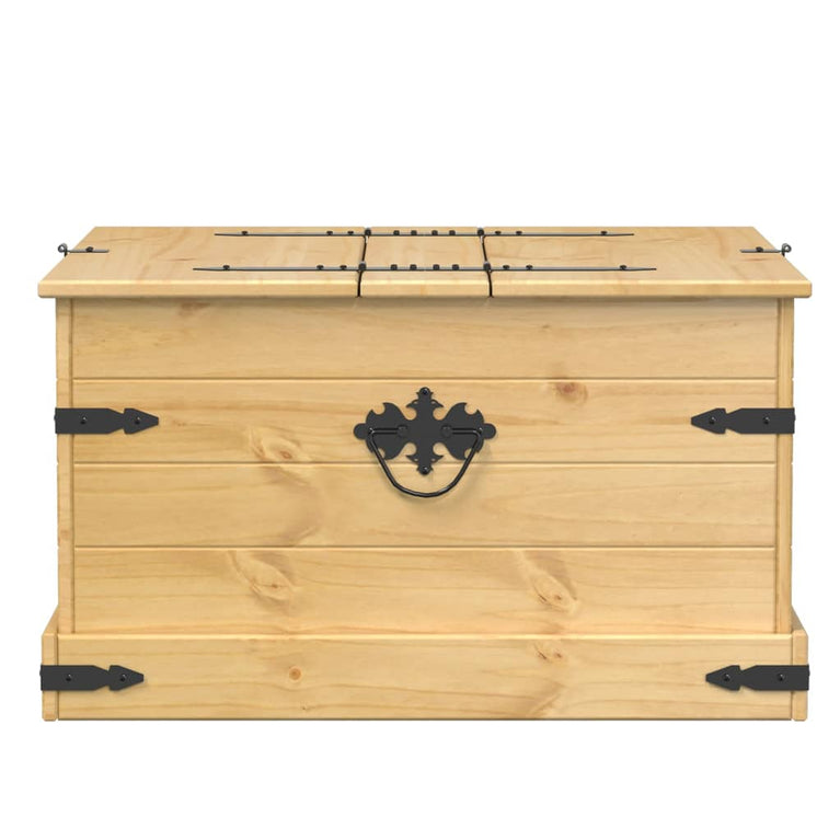 Opbergbox Corona 78x78x45 cm massief grenenhout