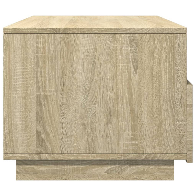 Salontafel met LED-verlichting 90x49x40 cm sonoma eikenkleurig