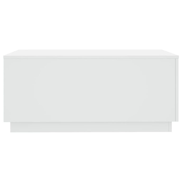 Salontafel met LED-verlichting 90x50x40 cm wit