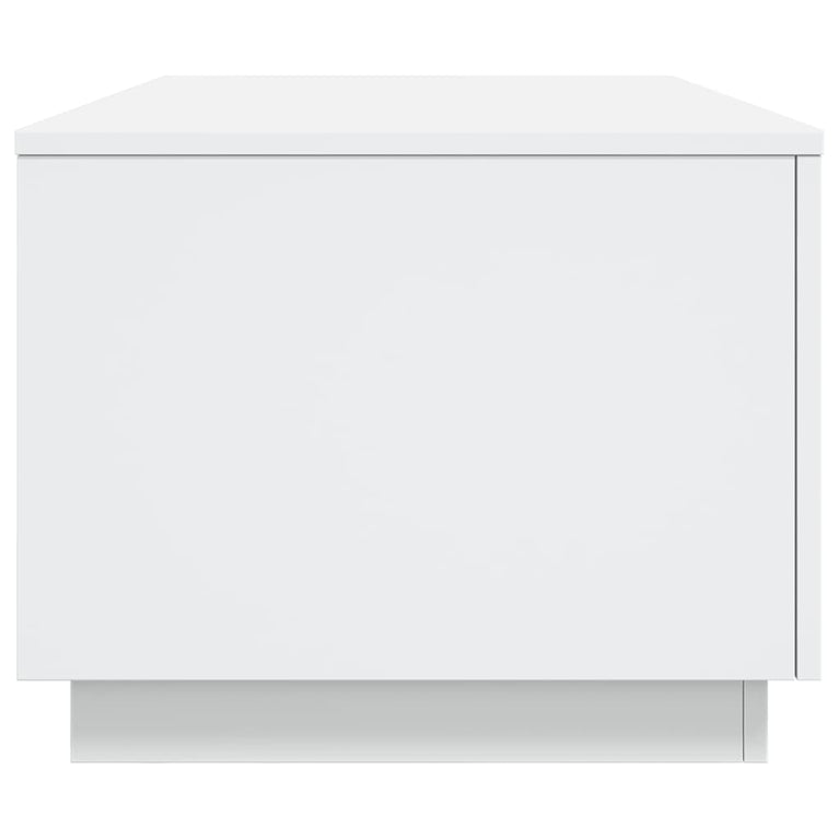 Salontafel met LED-verlichting 90x50x40 cm wit