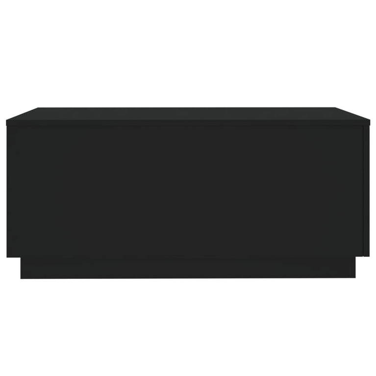 Salontafel met LED-verlichting 90x50x40 cm zwart
