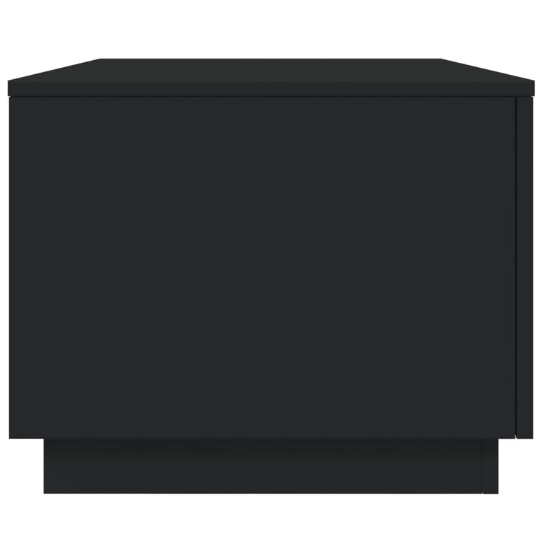 Salontafel met LED-verlichting 90x50x40 cm zwart