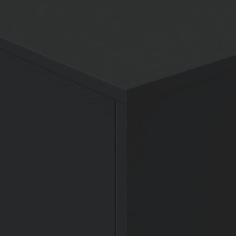 Salontafel met LED-verlichting 90x50x40 cm zwart