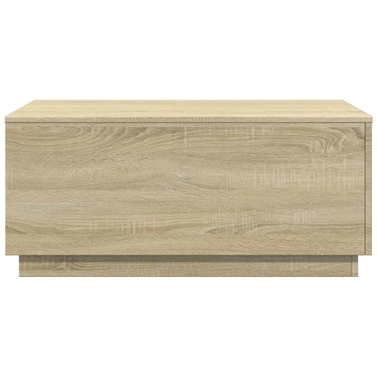Salontafel met LED-verlichting 90x50x40 cm sonoma eikenkleurig