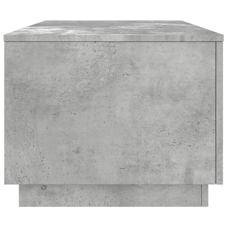 Salontafel met LED-verlichting 90x50x40 cm betongrijs