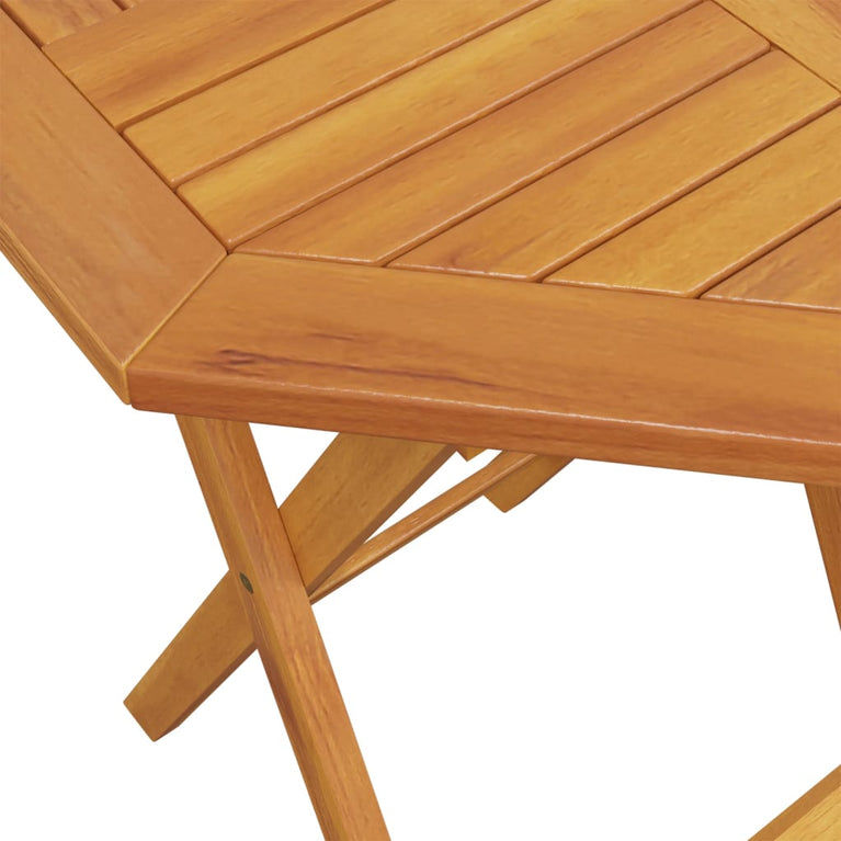 Tuintafel inklapbaar Ø60x75 cm massief acaciahout