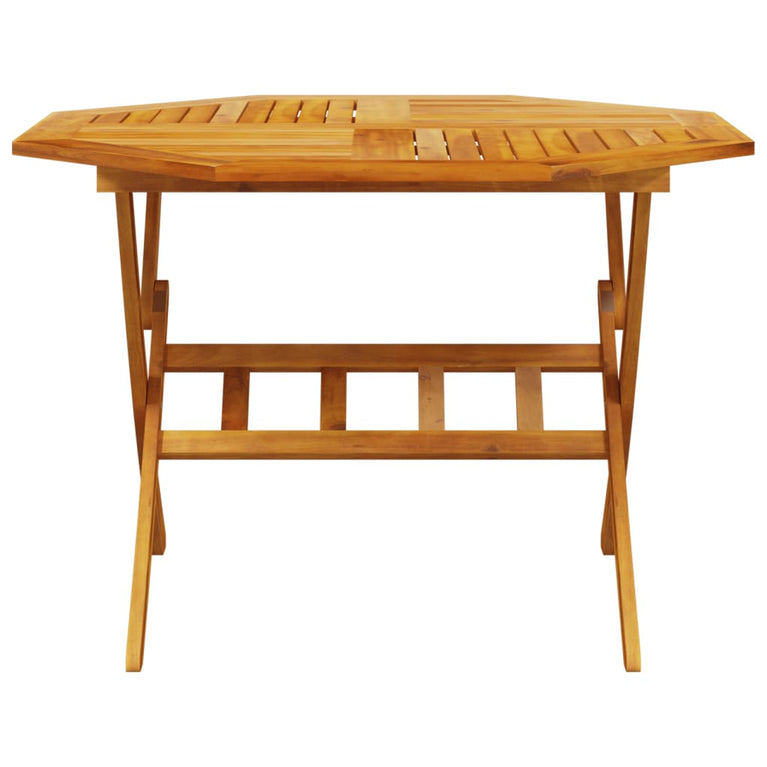 Tuintafel inklapbaar Ø110x75 cm massief acaciahout