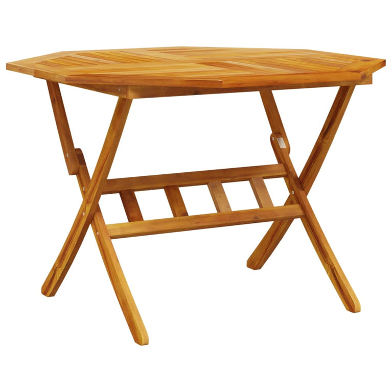 Tuintafel inklapbaar Ø110x75 cm massief acaciahout