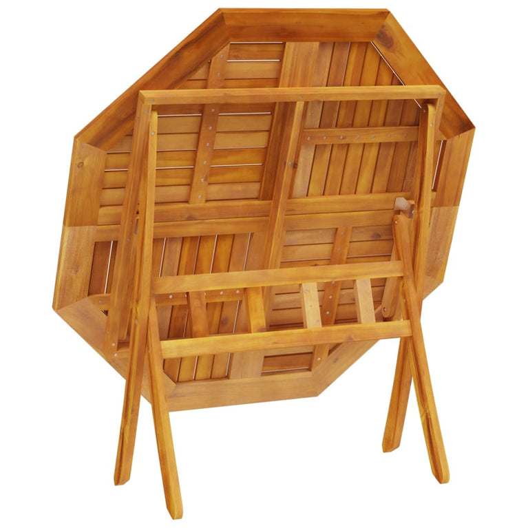 Tuintafel inklapbaar Ø110x75 cm massief acaciahout