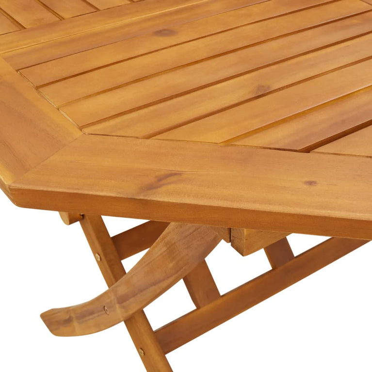 Tuintafel inklapbaar Ø110x75 cm massief acaciahout