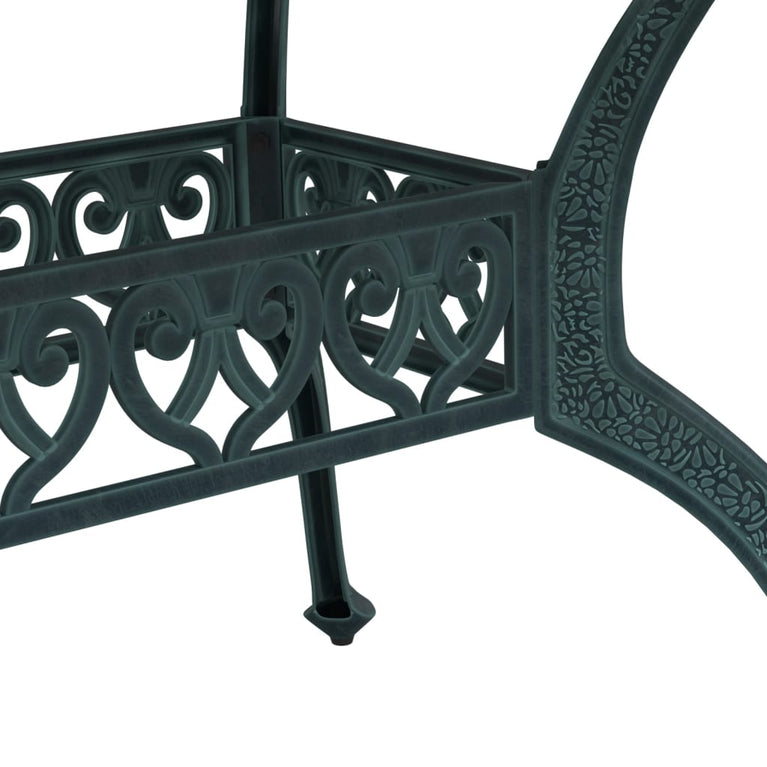 Tuintafel 150x90x72 cm gietaluminium groen