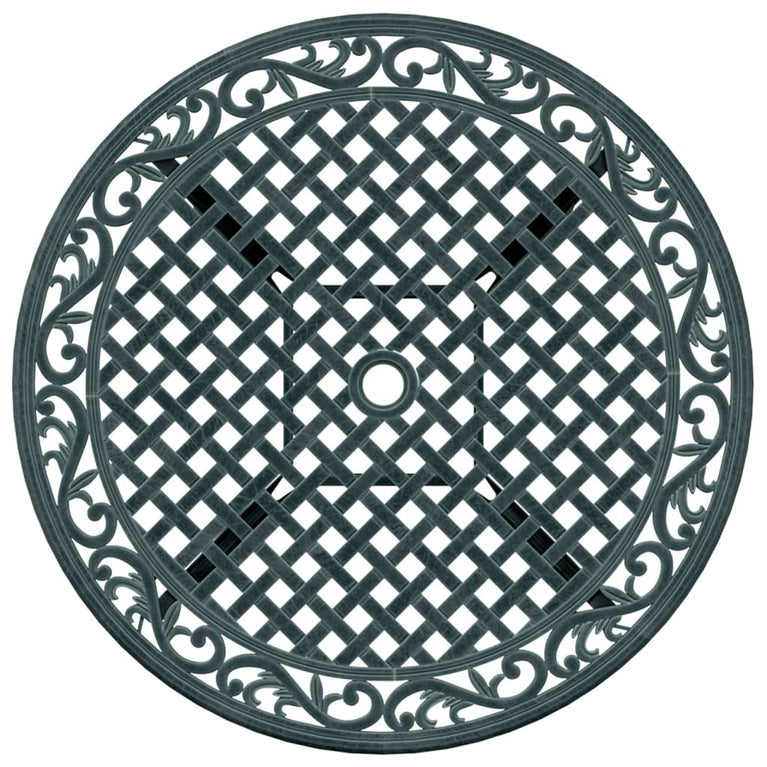 Tuintafel Ø 90x75 cm gietaluminium groen