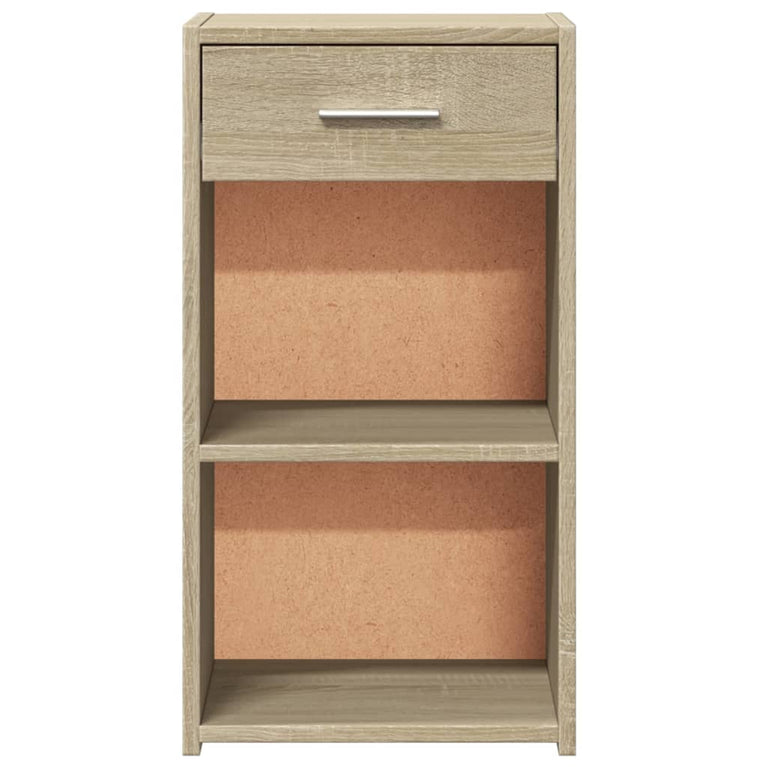 Nachtkastje 35x34x65 cm bewerkt hout sonoma eikenkleurig