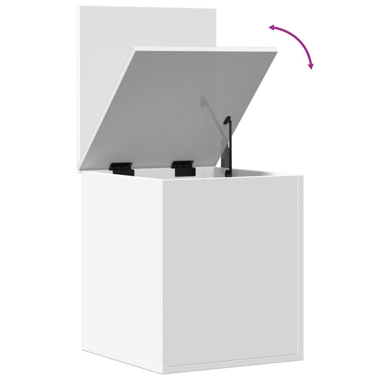 Opbergbox 40x42x46 cm bewerkt hout wit