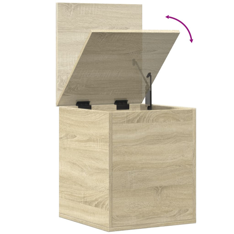 Opbergbox 40x42x46 cm bewerkt hout sonoma eikenkleurig
