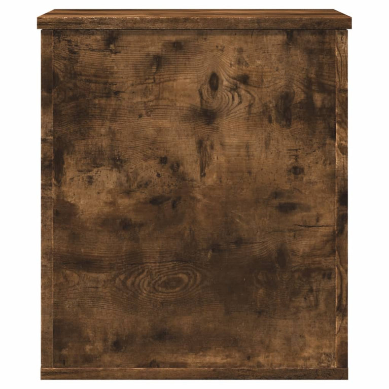 Opbergbox 40x42x46 cm bewerkt hout gerookt eikenkleurig