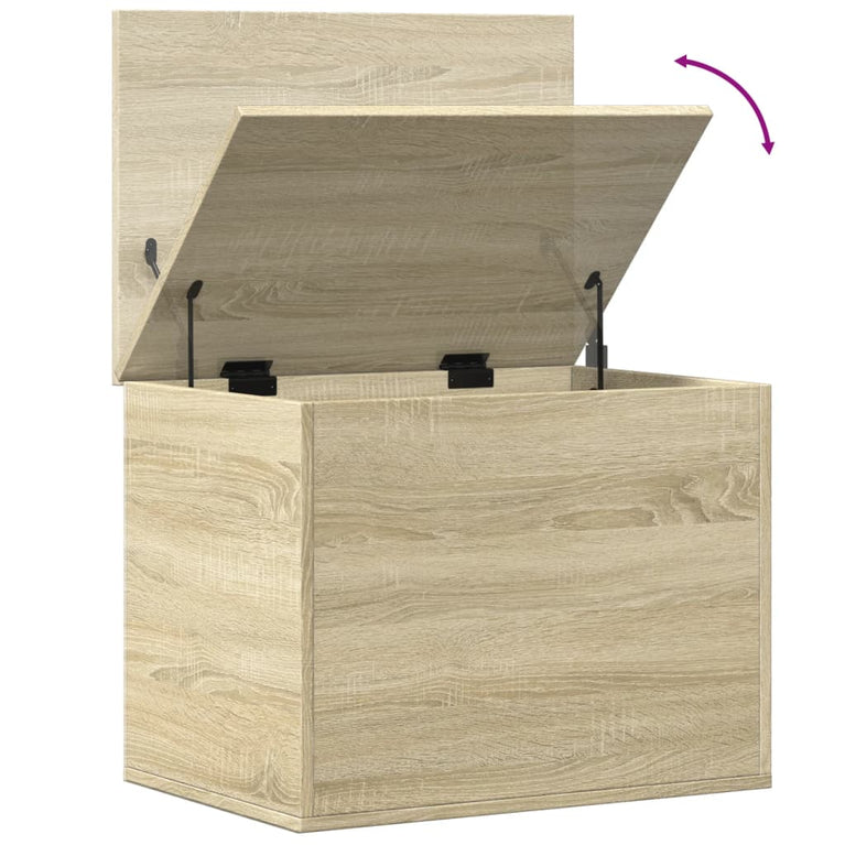 Opbergbox 60x42x46 cm bewerkt hout sonoma eikenkleurig