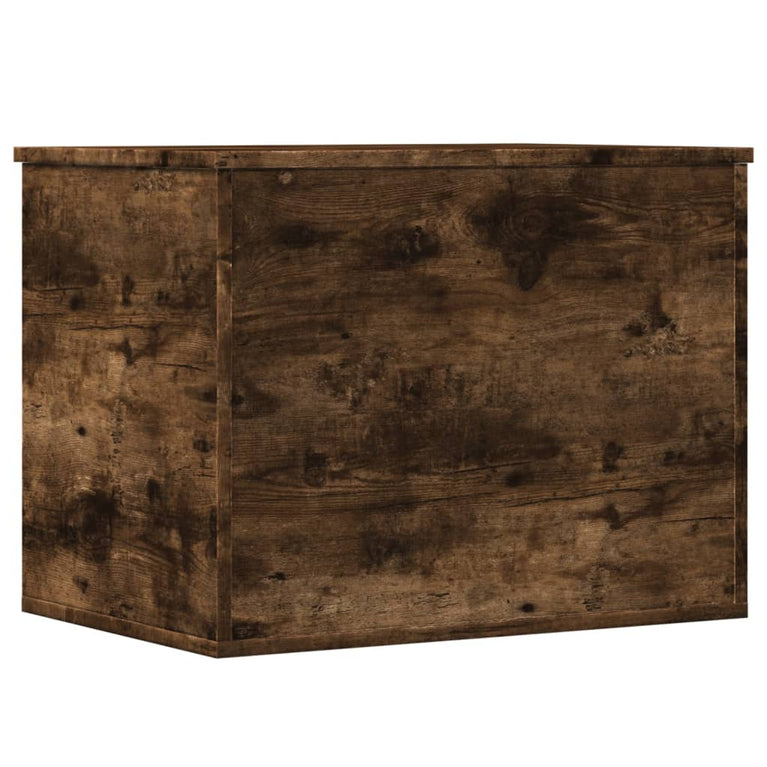 Opbergbox 60x42x46 cm bewerkt hout gerookt eikenkleurig