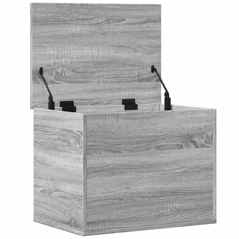Opbergbox 60x42x46 cm bewerkt hout grijs sonoma eikenkleurig