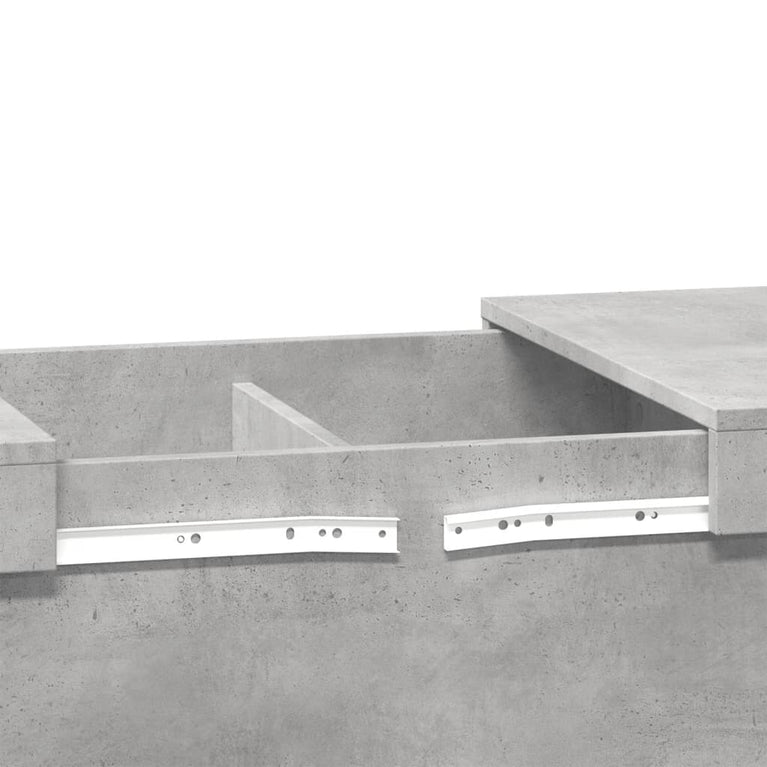 Salontafel 80x55x40 cm bewerkt hout betongrijs