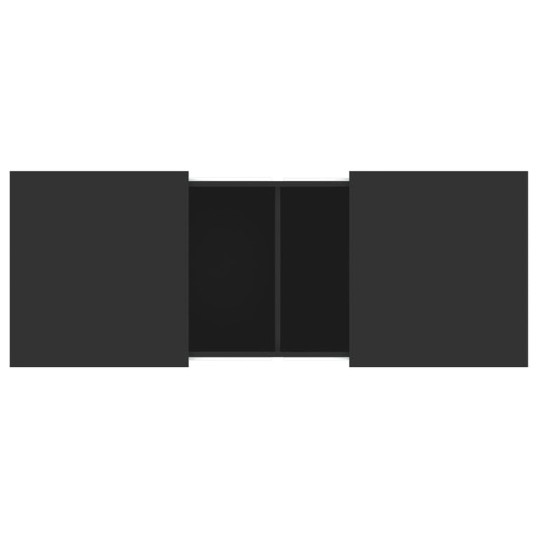 Salontafel 100x55x40 cm bewerkt hout zwart