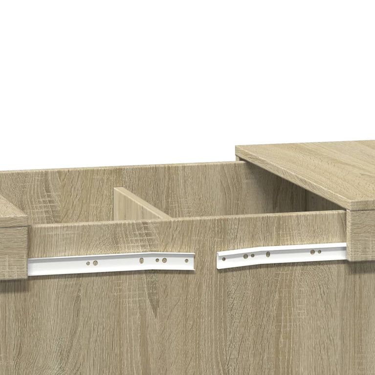 Salontafel 100x55x40 cm bewerkt hout sonoma eikenkleurig