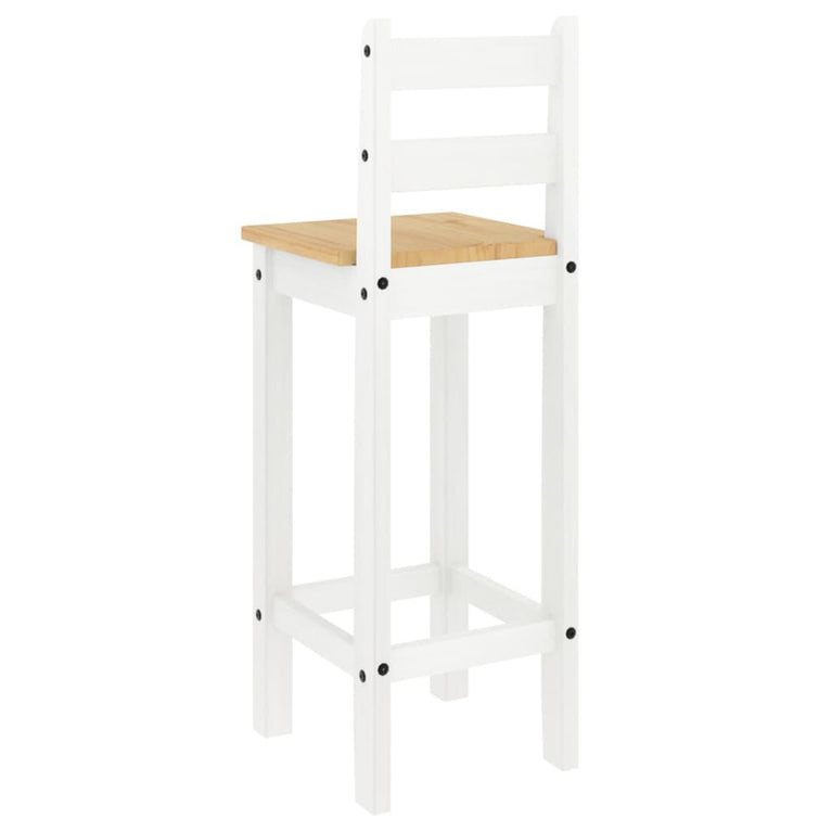 3-delige Barset massief grenenhout wit