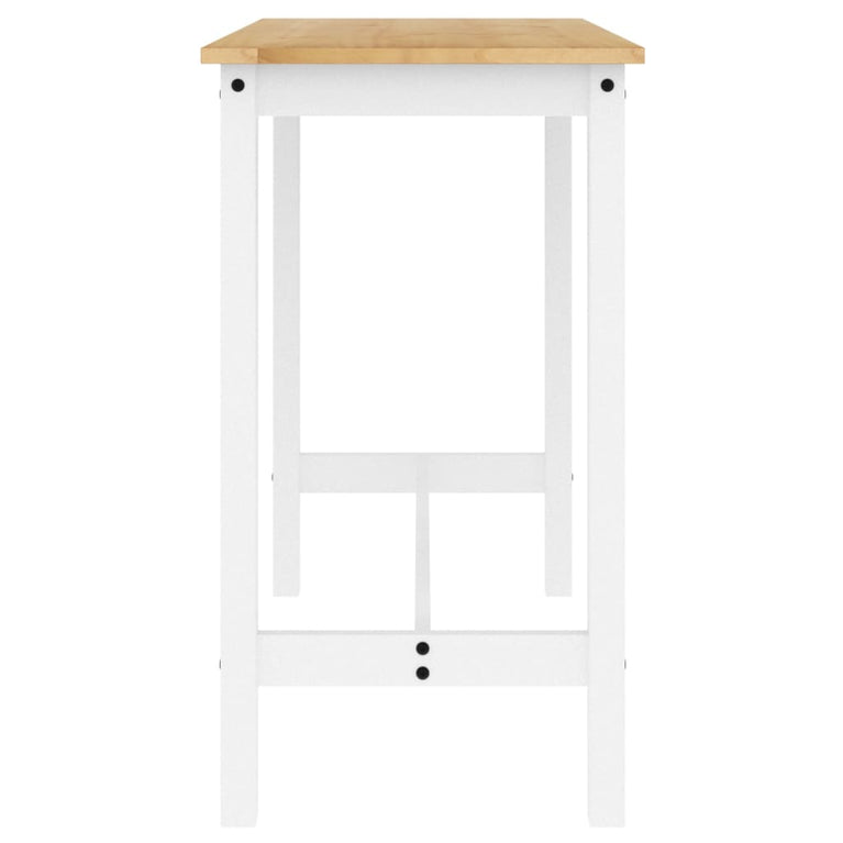 3-delige Barset massief grenenhout wit