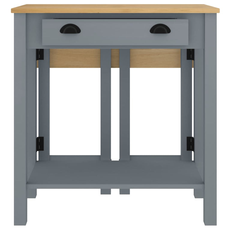 5-delige Barset massief grenenhout grijs