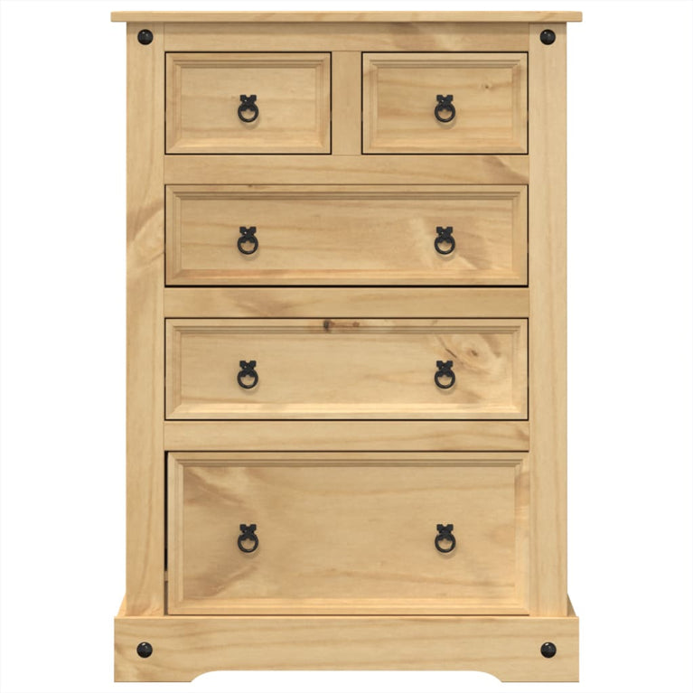 Ladekast Corona 80x43x114 cm massief grenenhout