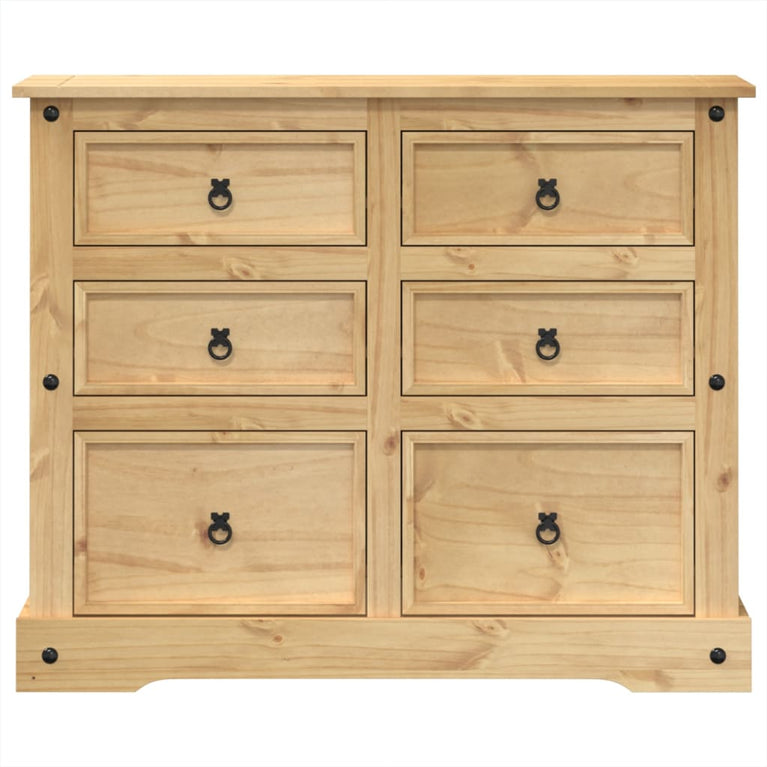 Ladekast Corona 110x43x91 cm massief grenenhout