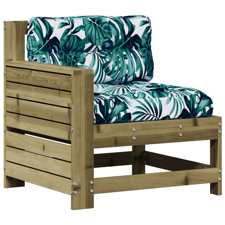 8-delige Loungeset met kussens geïmpregneerd grenenhout