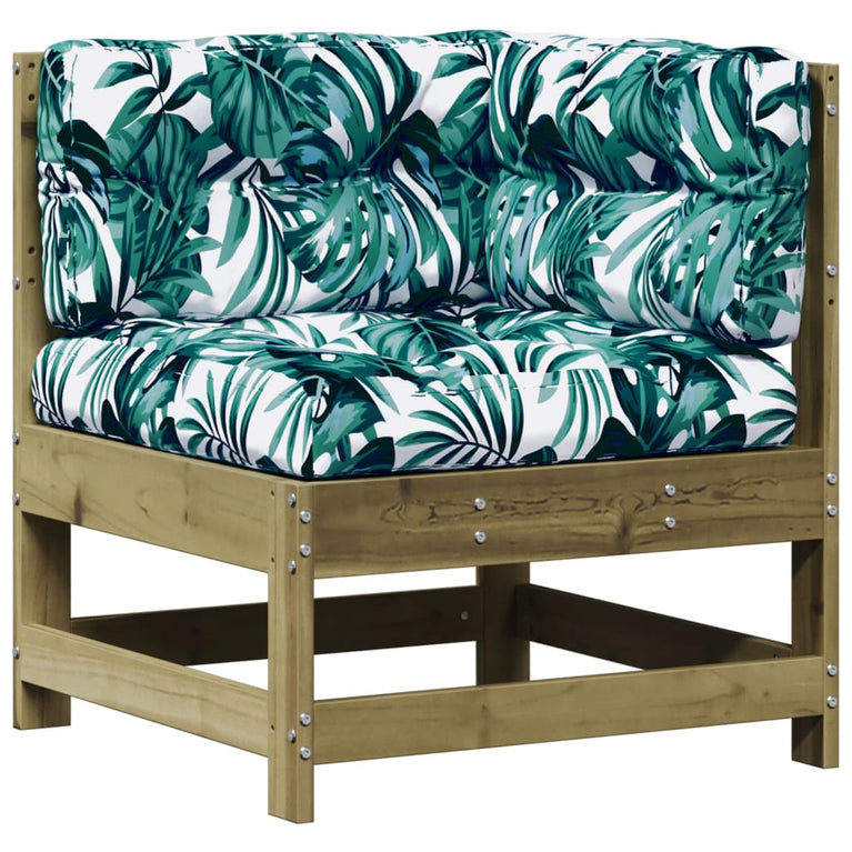 8-delige Loungeset met kussens geïmpregneerd grenenhout