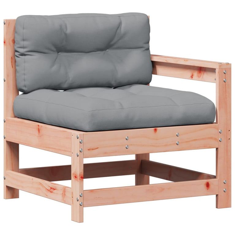 3-delige Loungeset met kussens massief douglashout