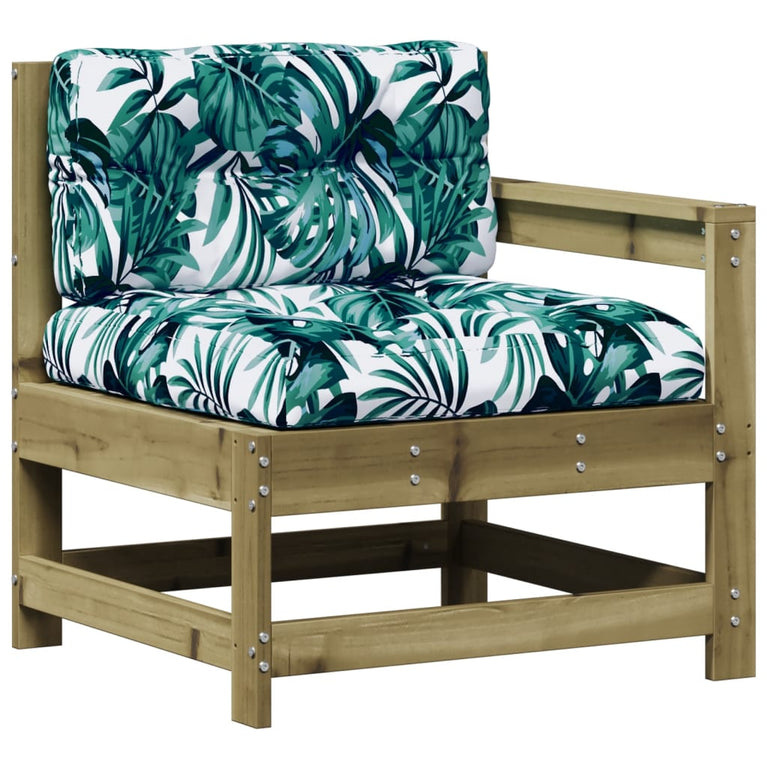 7-delige Loungeset met kussens geïmpregneerd grenenhout