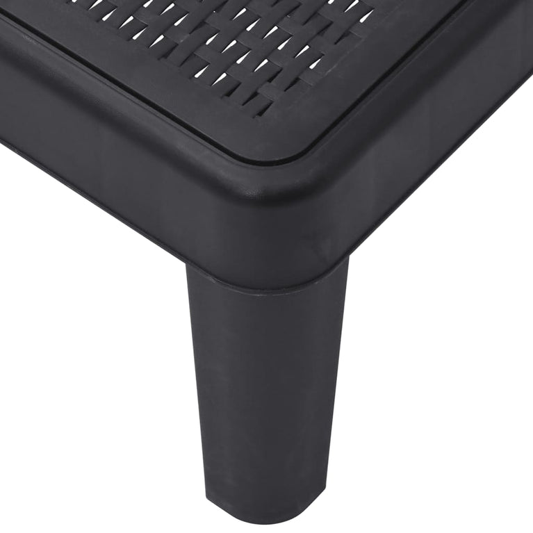 Ligbed 159x57x83,5 cm polypropeen zwart