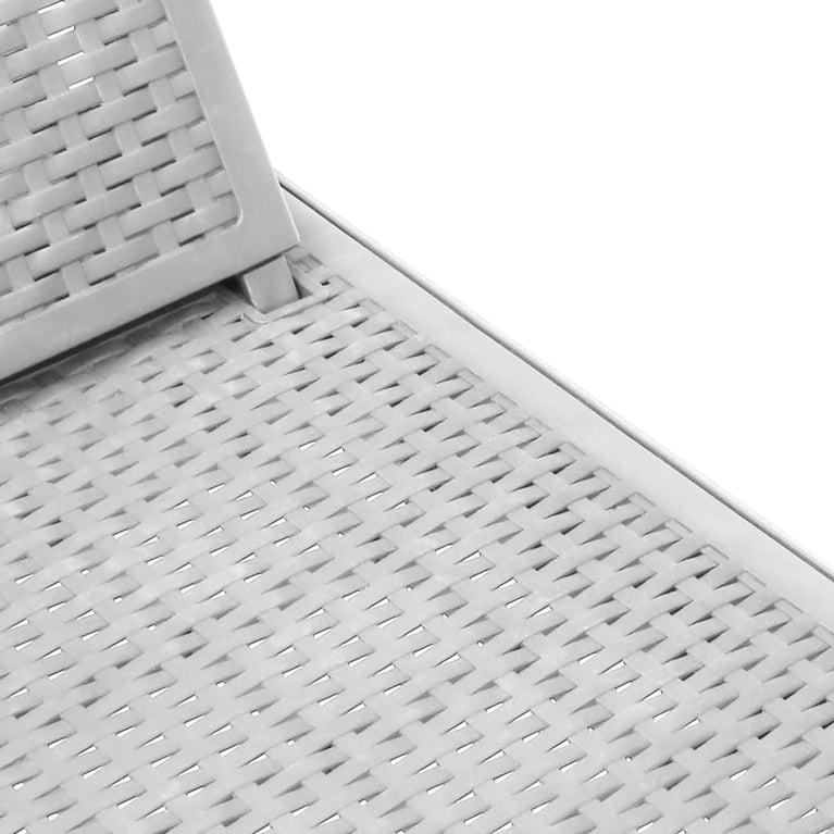Ligbed 159x57x83,5 cm polypropeen grijs