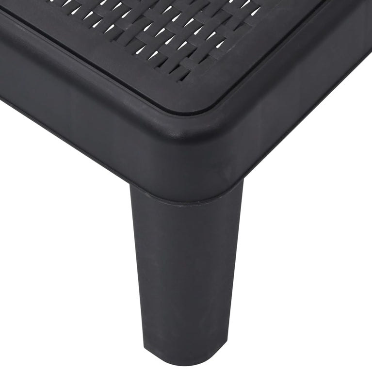 Ligbed 159x68x83,5 cm polypropeen zwart