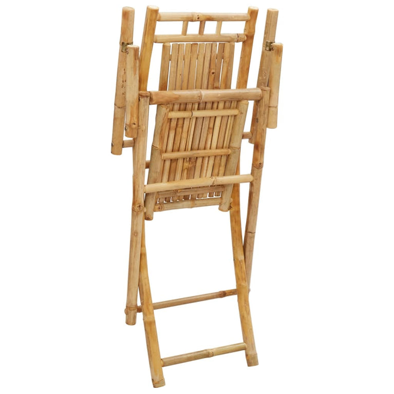 Tuinstoelen 8 st inklapbaar 53x66x99 bamboe