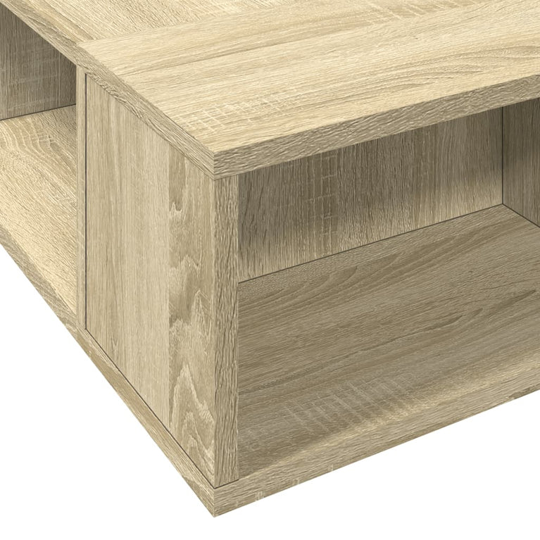 Bedframe bewerkt hout sonoma eikenkleurig 180x200 cm