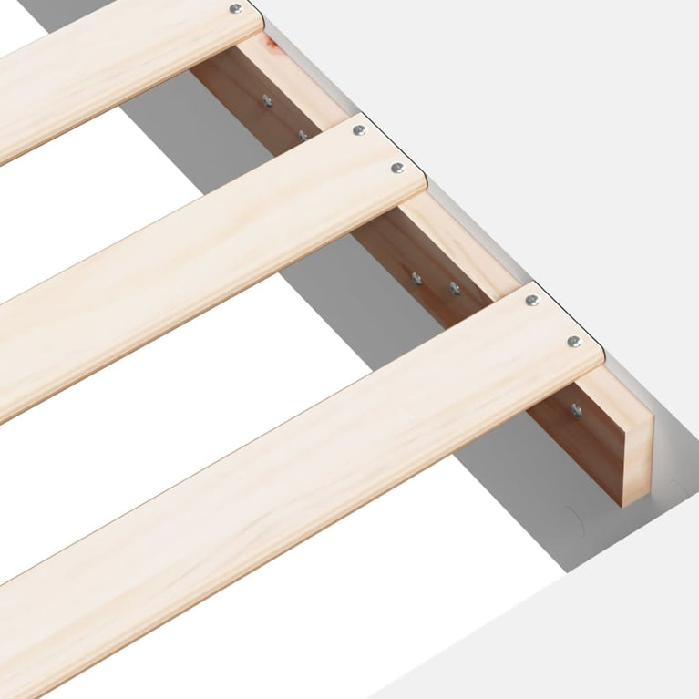 Bedframe bewerkt hout wit 160x200 cm