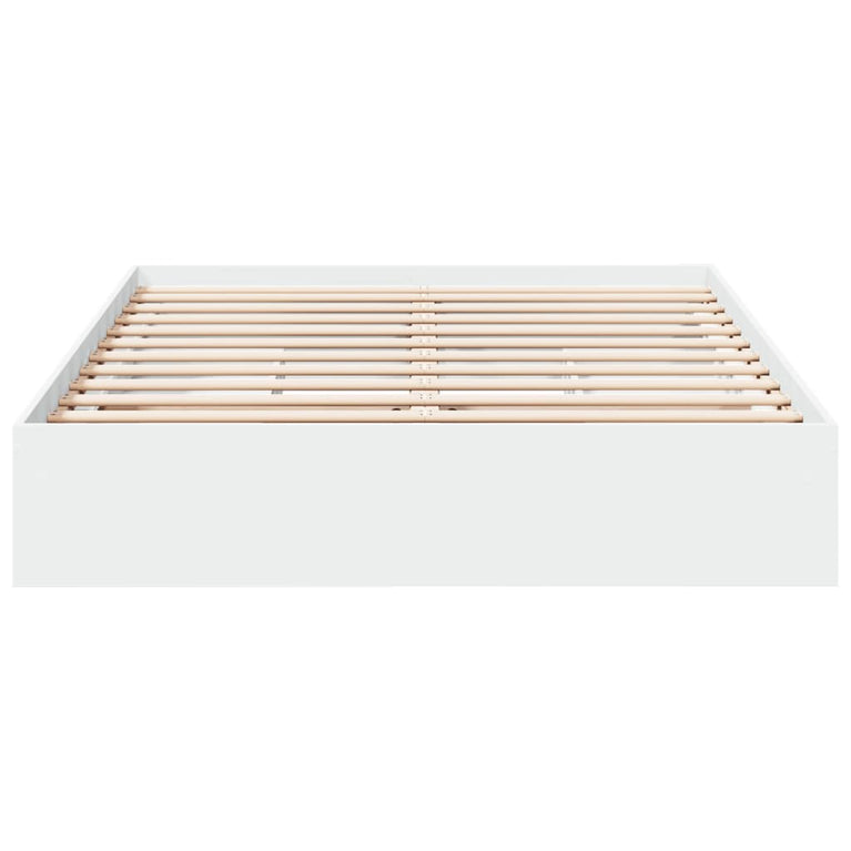Bedframe met lades bewerkt hout wit 160x200 cm