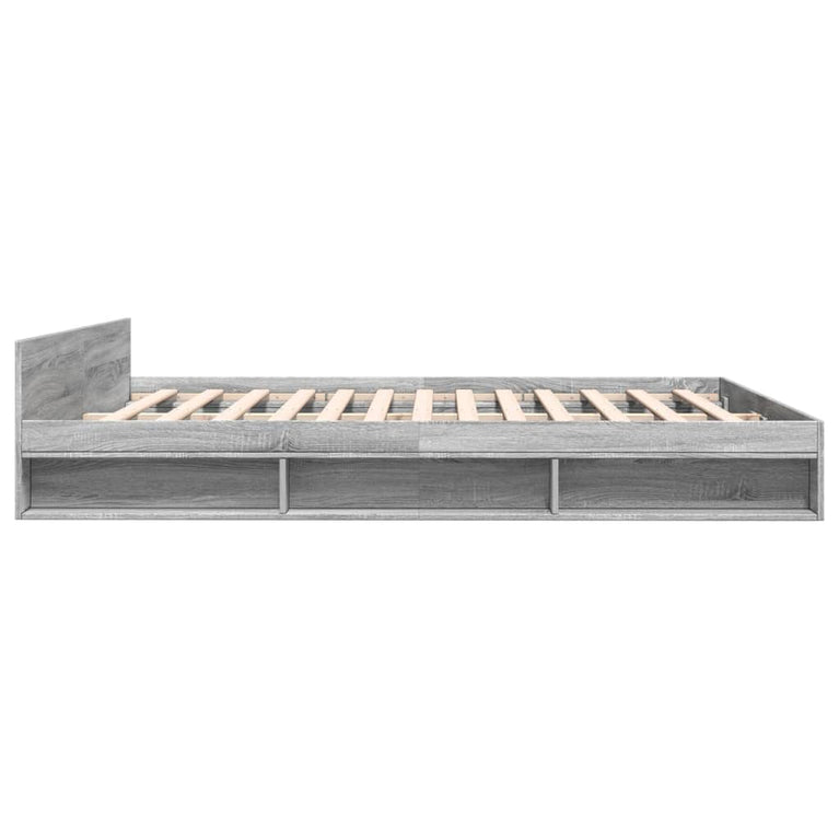 Bedframe met lades bewerkt hout grijs sonoma eiken 180x200 cm